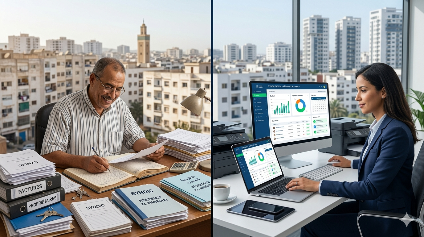 Illustration: Syndic benevole ou professionnel au Maroc : comment choisir pour sa residence ?